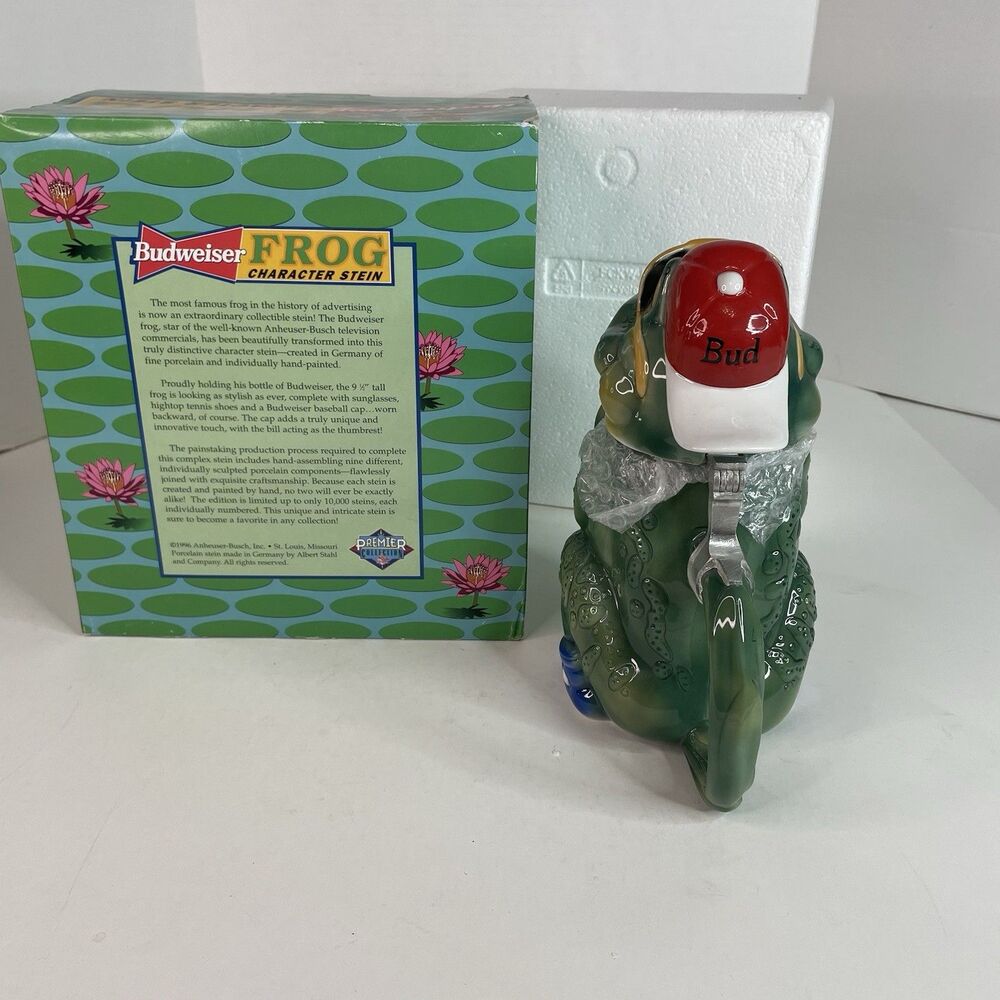 Vintage Budweiser Frog Character Stein 1996 Limited Edition #5863 / 10000 - Picture 4 of 7